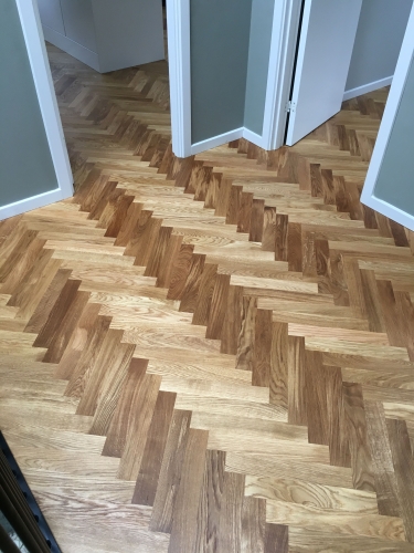 Sildebensgulv i privat bolig